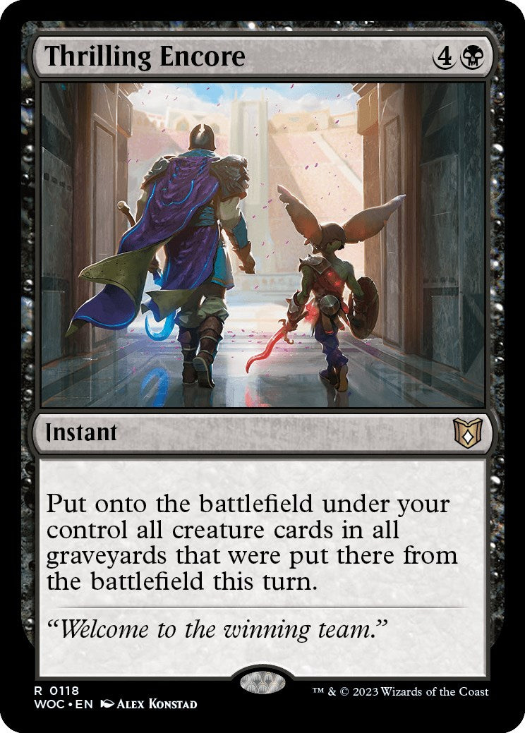 Thrilling Encore [Wilds of Eldraine Commander] | Good Games Adelaide SA