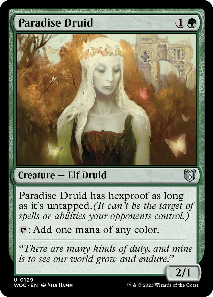 Paradise Druid [Wilds of Eldraine Commander] | Good Games Adelaide SA