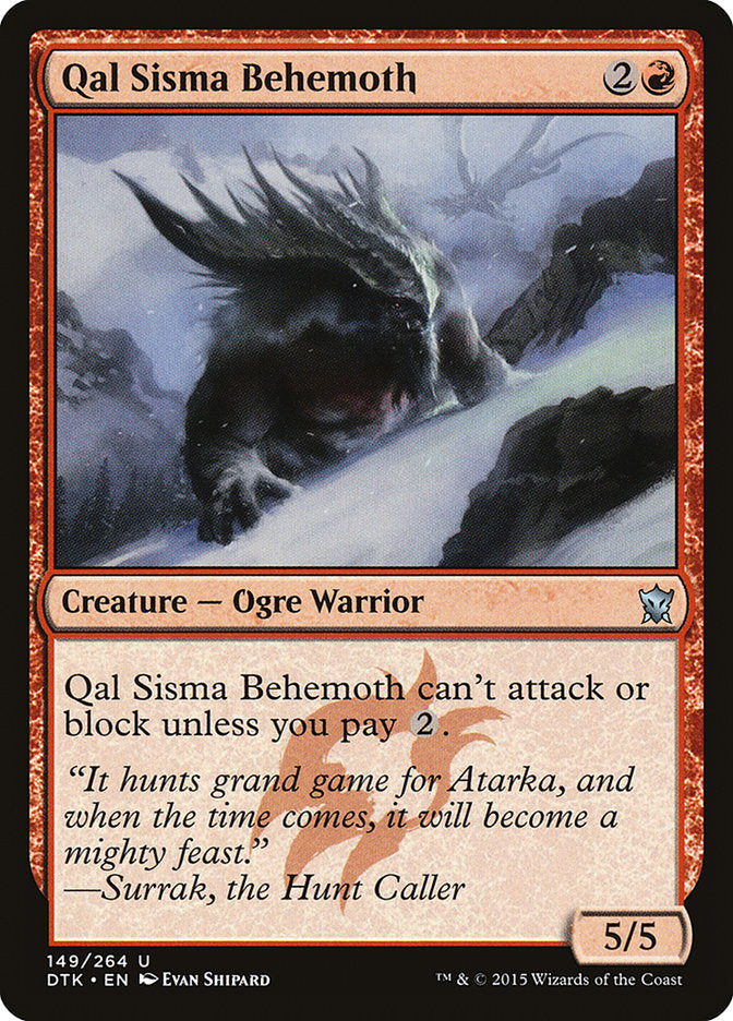 Qal Sisma Behemoth 149 (Dragons of Tarkir)  | Good Games Adelaide SA