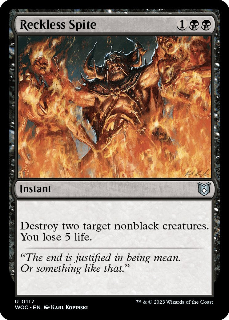 Reckless Spite [Wilds of Eldraine Commander] | Good Games Adelaide SA