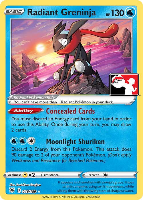 Radiant Greninja (046/189) [Prize Pack Series Three] | Good Games Adelaide SA