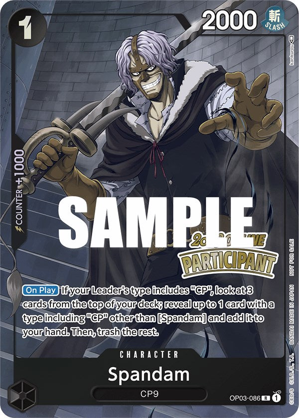Spandam (Online Regional 2023) [Participant] [One Piece Promotion Cards] | Good Games Adelaide SA