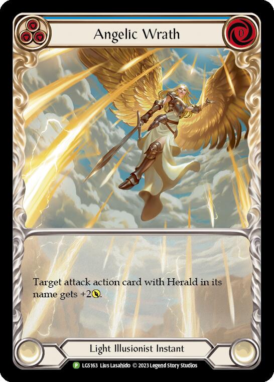 Angelic Wrath (Blue) [LGS163] (Promo)  Rainbow Foil | Good Games Adelaide SA
