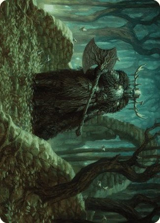 Mosswood Dreadknight Art Card [Wilds of Eldraine Art Series] | Good Games Adelaide SA