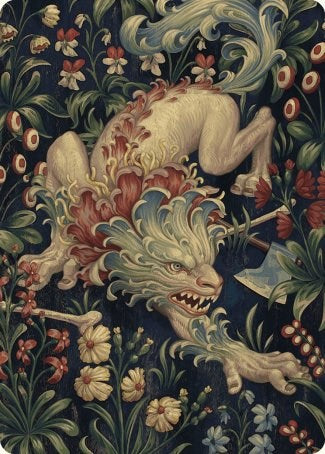 Beast Token Art Card [Wilds of Eldraine Art Series] | Good Games Adelaide SA