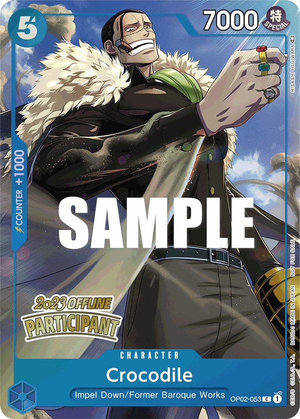Crocodile (Offline Regional 2023) [Participant] [One Piece Promotion Cards] | Good Games Adelaide SA