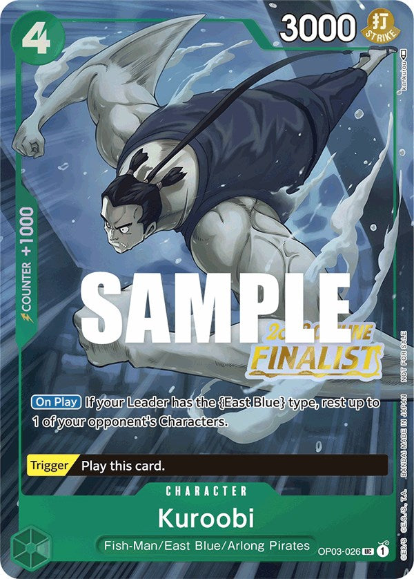Kuroobi (Offline Regional 2023) [Finalist] [One Piece Promotion Cards] | Good Games Adelaide SA