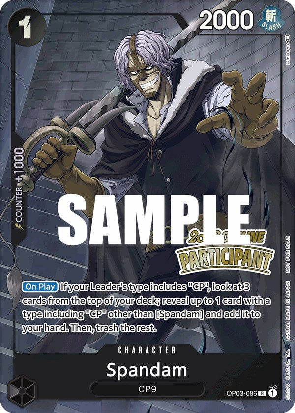 Spandam (Offline Regional 2023) [Participant] [One Piece Promotion Cards] | Good Games Adelaide SA