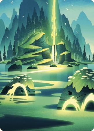 Leyline of Abundance Art Card [Wilds of Eldraine Art Series] | Good Games Adelaide SA