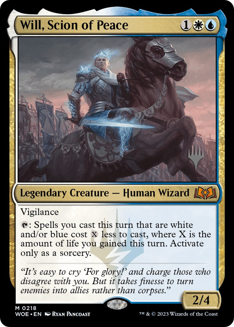 Will, Scion of Peace (Promo Pack) [Wilds of Eldraine Promos] | Good Games Adelaide SA