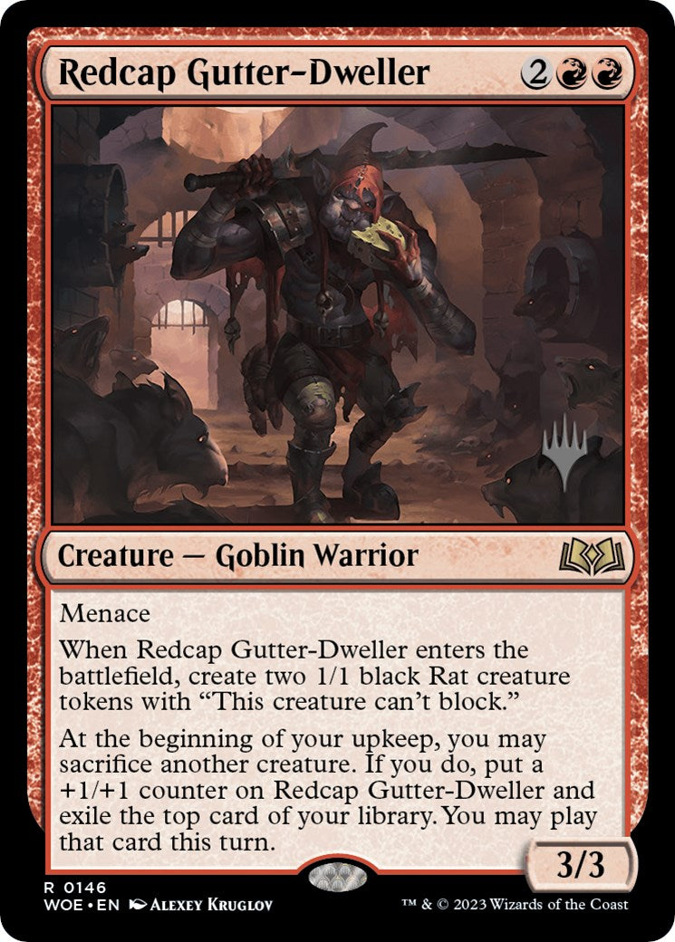 Redcap Gutter-Dweller (Promo Pack) [Wilds of Eldraine Promos] | Good Games Adelaide SA