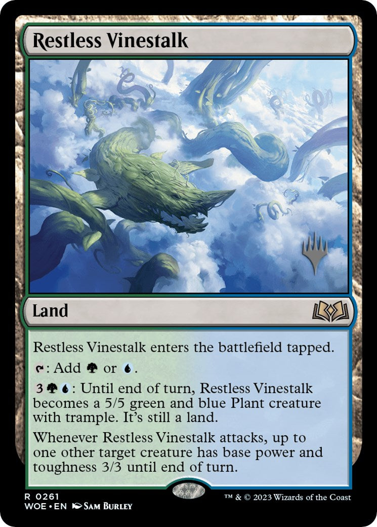 Restless Vinestalk (Promo Pack) [Wilds of Eldraine Promos] | Good Games Adelaide SA