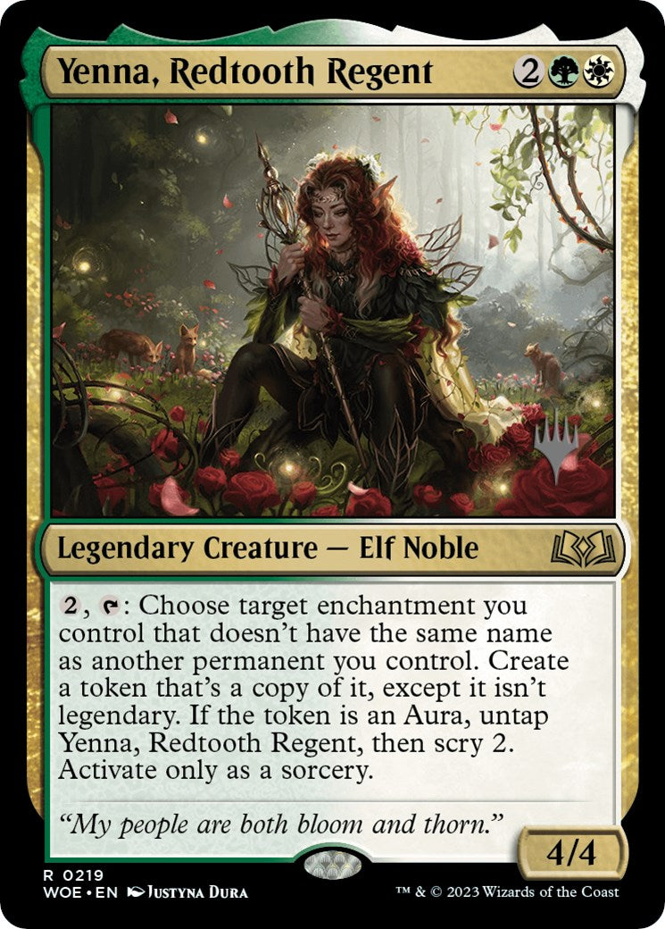Yenna, Redtooth Regent (Promo Pack) [Wilds of Eldraine Promos] | Good Games Adelaide SA