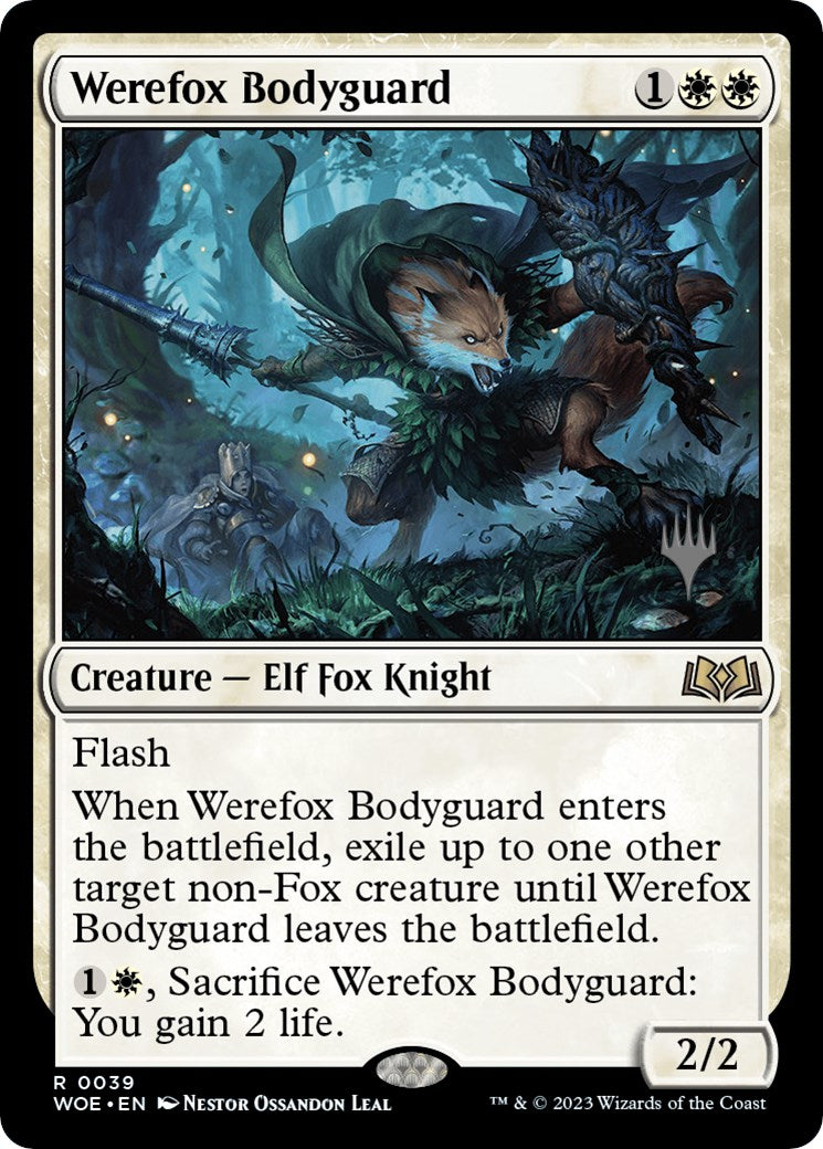 Werefox Bodyguard (Promo Pack) [Wilds of Eldraine Promos] | Good Games Adelaide SA