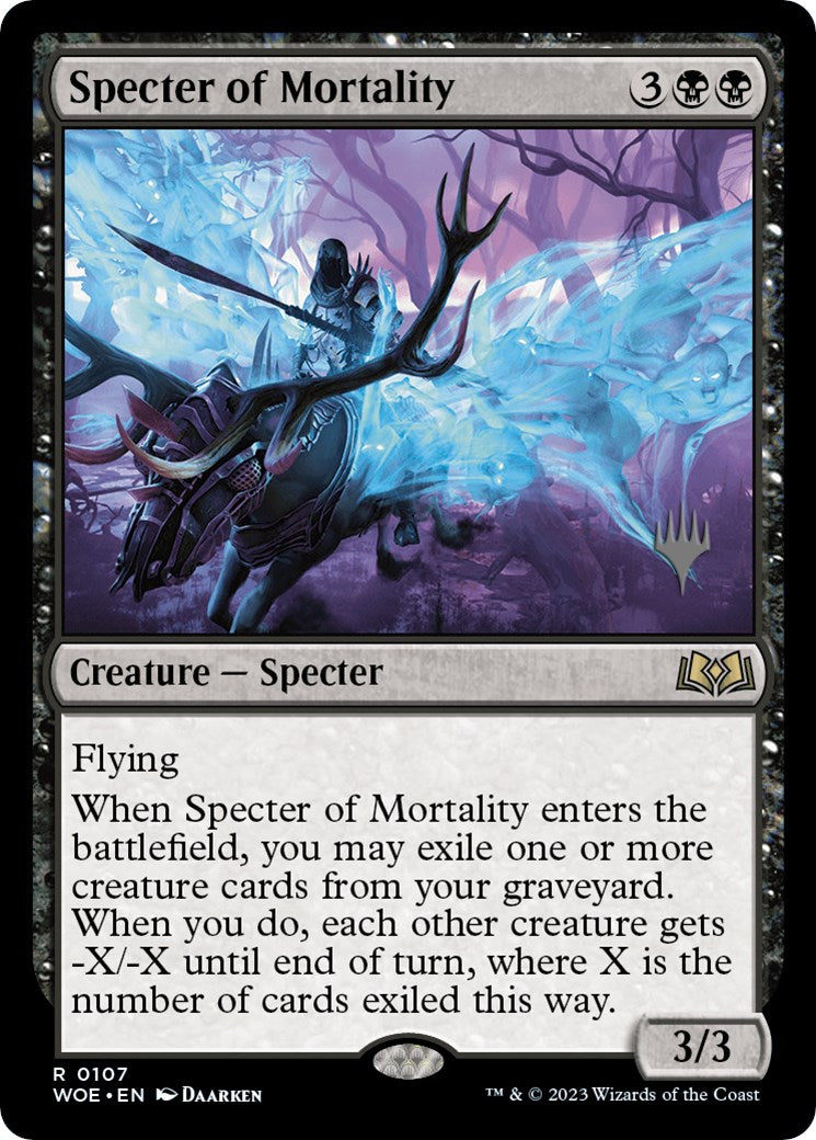 Specter of Mortality (Promo Pack) [Wilds of Eldraine Promos] | Good Games Adelaide SA
