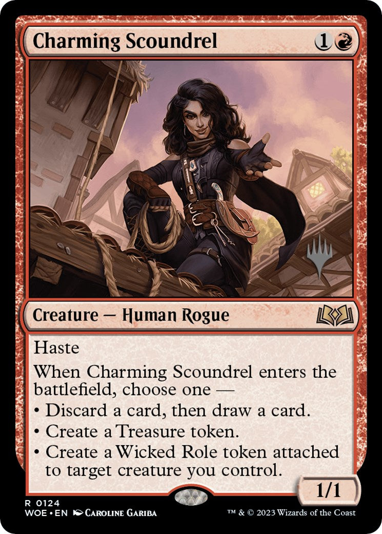 Charming Scoundrel (Promo Pack) [Wilds of Eldraine Promos] | Good Games Adelaide SA