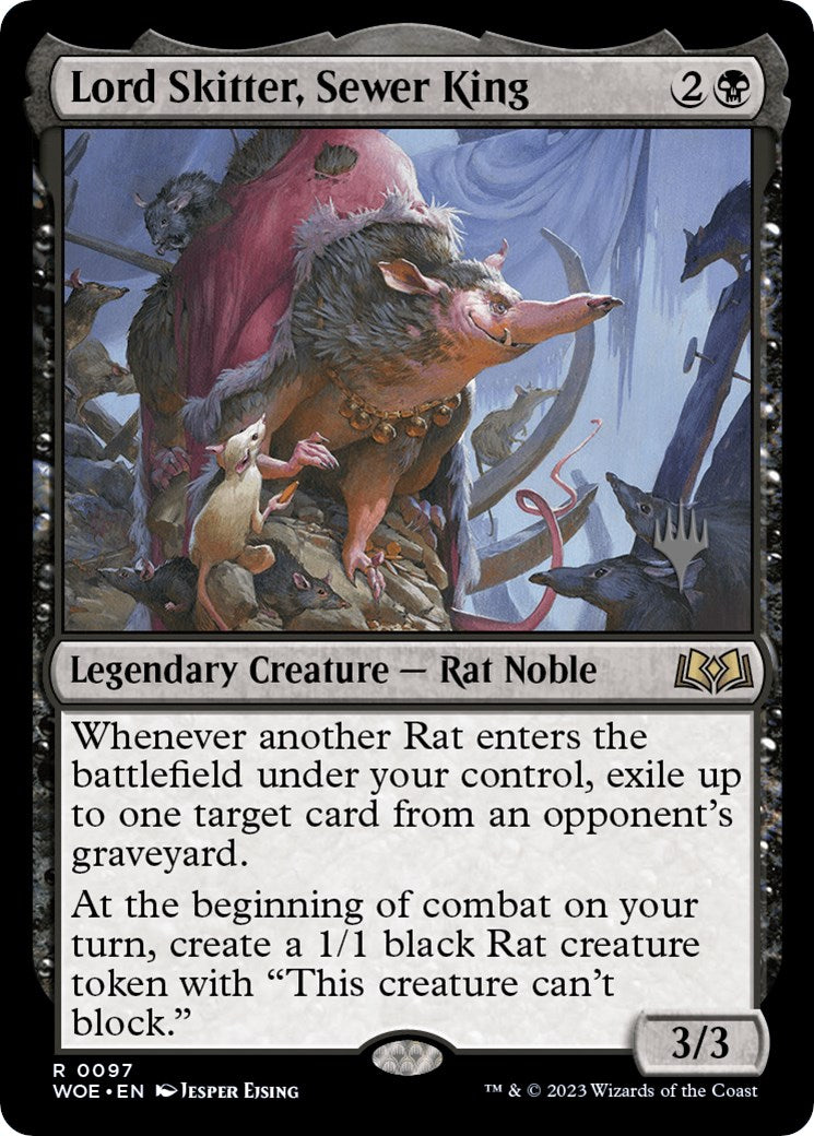 Lord Skitter, Sewer King (Promo Pack) [Wilds of Eldraine Promos] | Good Games Adelaide SA