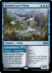 Horned Loch-Whale // Lagoon Breach (Promo Pack) [Wilds of Eldraine Promos] | Good Games Adelaide SA
