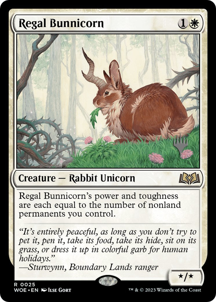 Regal Bunnicorn (Promo Pack) [Wilds of Eldraine Promos] | Good Games Adelaide SA