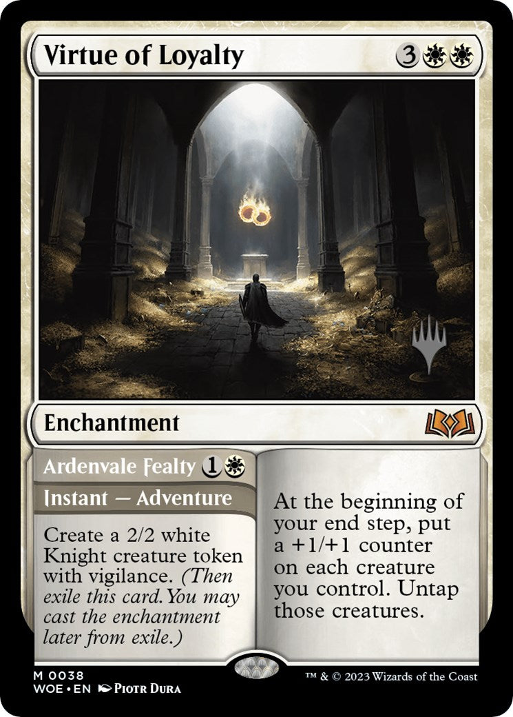 Virtue of Loyalty // Ardenvale Fealty (Promo Pack) [Wilds of Eldraine Promos] | Good Games Adelaide SA