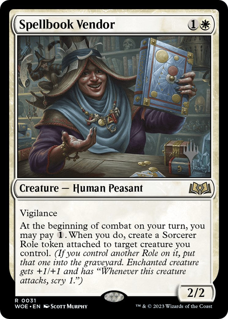 Spellbook Vendor (Promo Pack) [Wilds of Eldraine Promos] | Good Games Adelaide SA