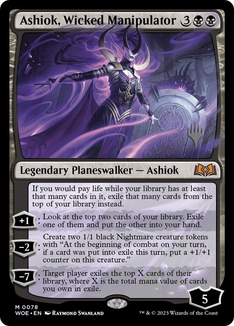 Ashiok, Wicked Manipulator (Promo Pack) [Wilds of Eldraine Promos] | Good Games Adelaide SA