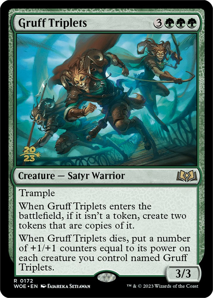 Gruff Triplets [Wilds of Eldraine Prerelease Promos] | Good Games Adelaide SA