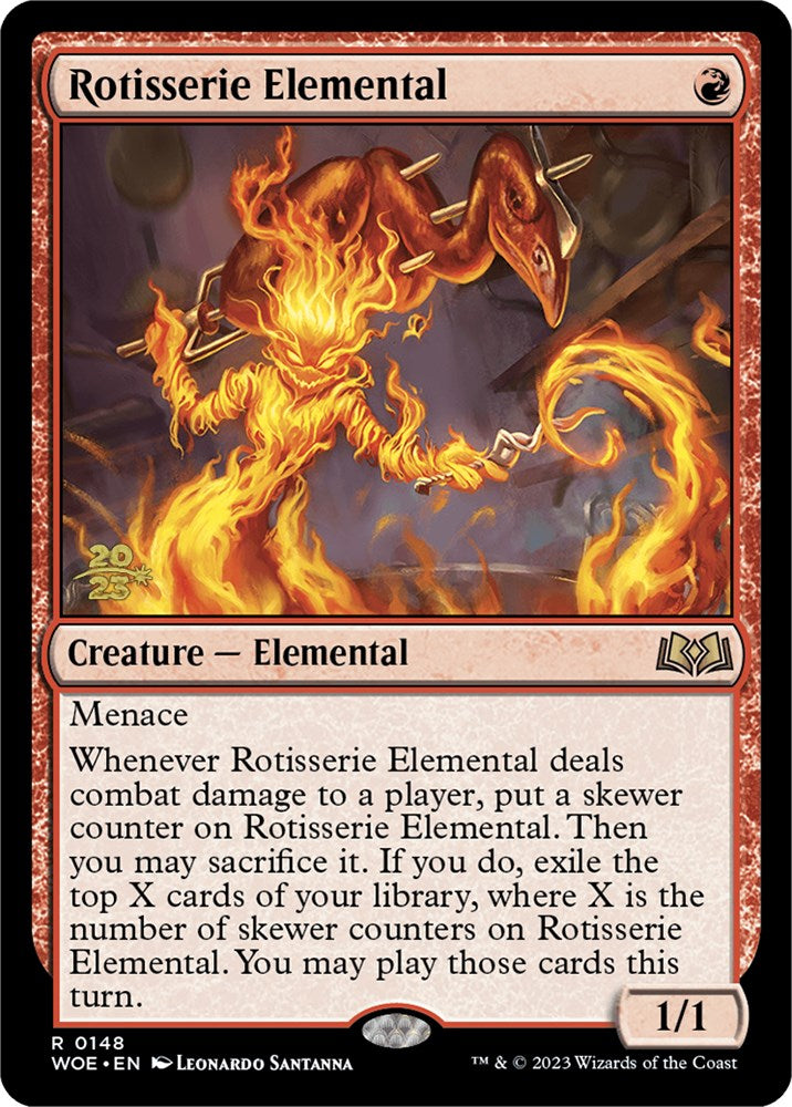 Rotisserie Elemental [Wilds of Eldraine Prerelease Promos] | Good Games Adelaide SA