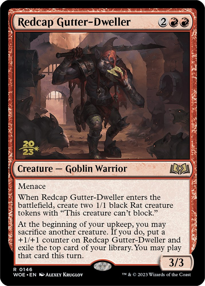 Redcap Gutter-Dweller [Wilds of Eldraine Prerelease Promos] | Good Games Adelaide SA
