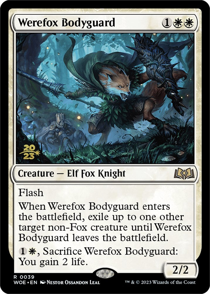 Werefox Bodyguard [Wilds of Eldraine Prerelease Promos] | Good Games Adelaide SA