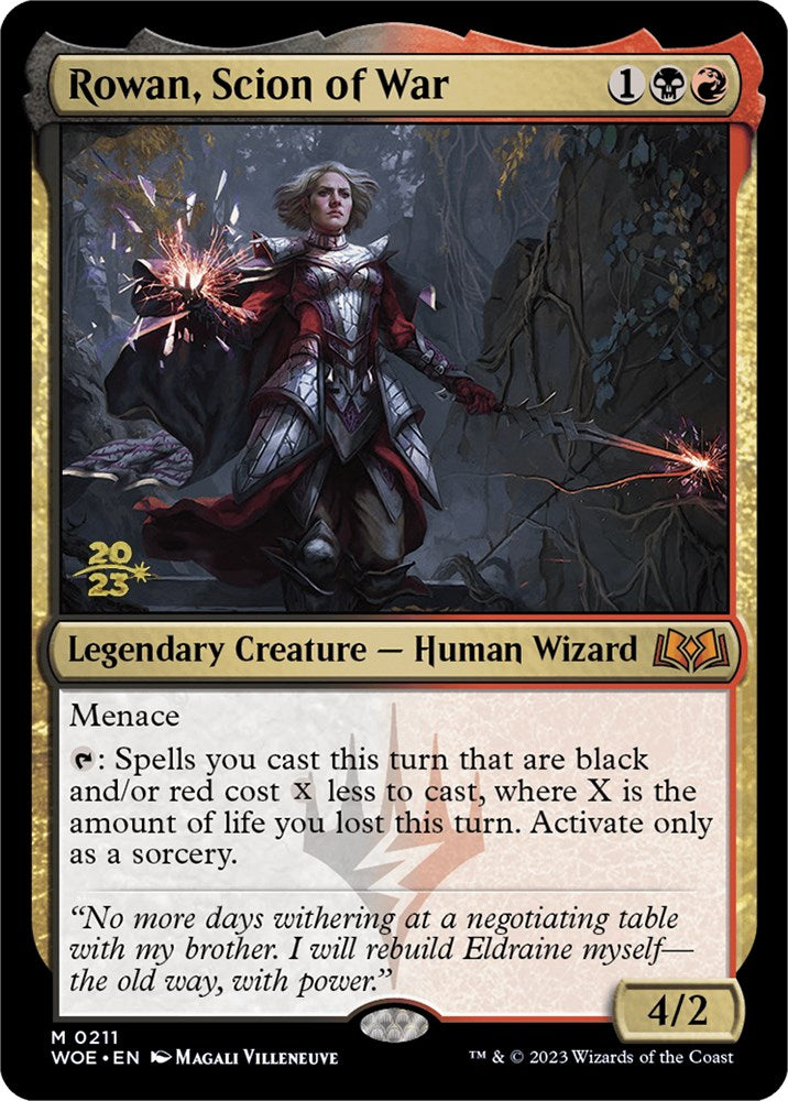 Rowan, Scion of War [Wilds of Eldraine Prerelease Promos] | Good Games Adelaide SA
