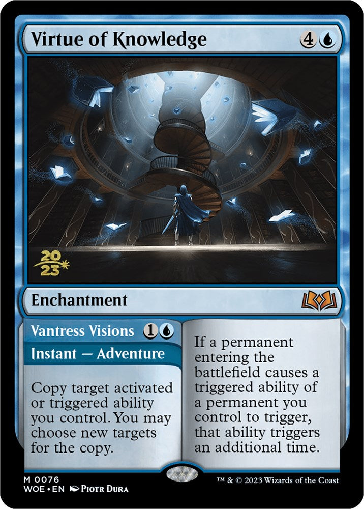 Virtue of Knowledge // Vantress Visions (Promo Pack) [Wilds of Eldraine Promos] | Good Games Adelaide SA