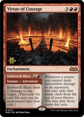 Virtue of Courage // Embereth Blaze [Wilds of Eldraine Prerelease Promos] | Good Games Adelaide SA