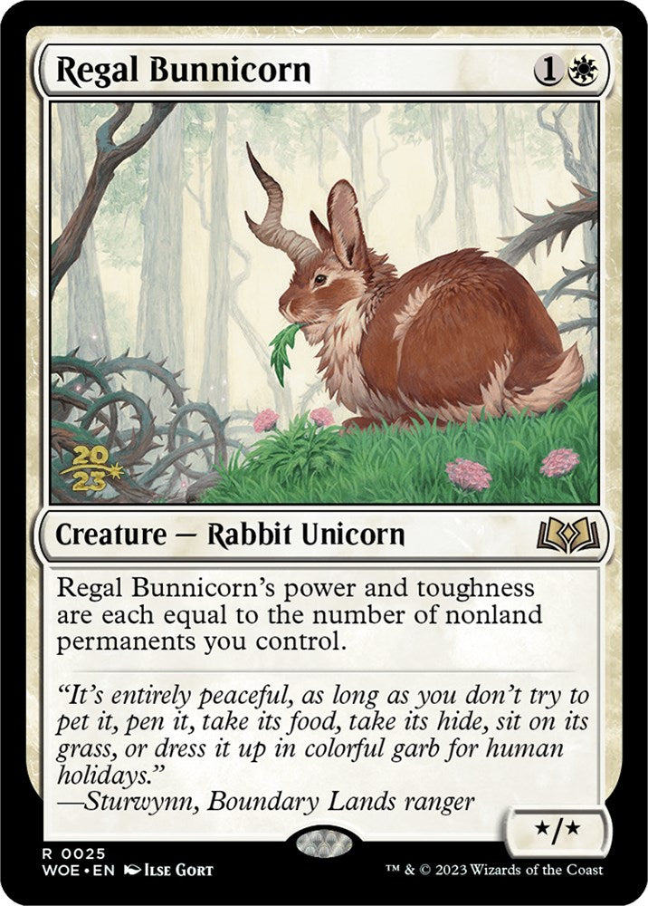 Regal Bunnicorn [Wilds of Eldraine Prerelease Promos] | Good Games Adelaide SA