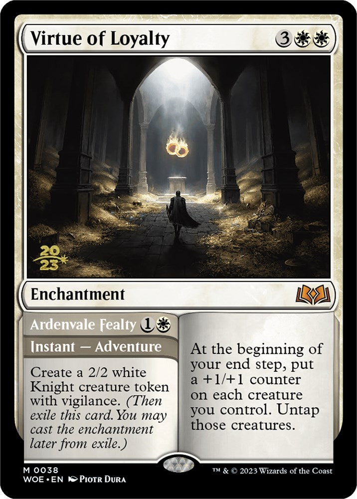 Virtue of Loyalty // Ardenvale Fealty [Wilds of Eldraine Prerelease Promos] | Good Games Adelaide SA