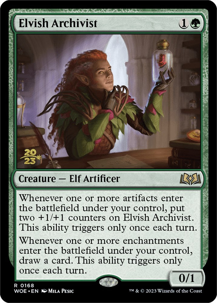 Elvish Archivist [Wilds of Eldraine Prerelease Promos] | Good Games Adelaide SA