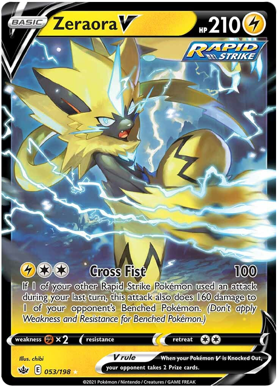 Zeraora V (053/198) [Sword & Shield: Chilling Reign] | Good Games Adelaide SA