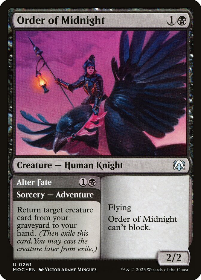 Order of Midnight // Alter Fate 261 (Commander: March of the Machine)  | Good Games Adelaide SA