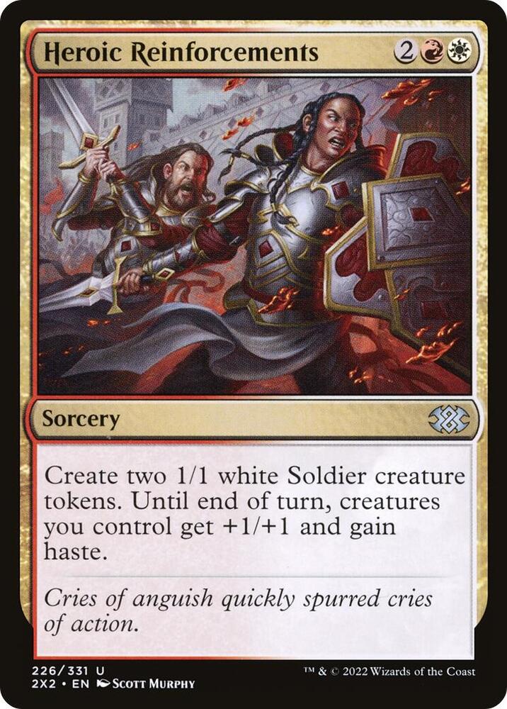Heroic Reinforcements 226 (Double Masters 2022)  - Foil | Good Games Adelaide SA
