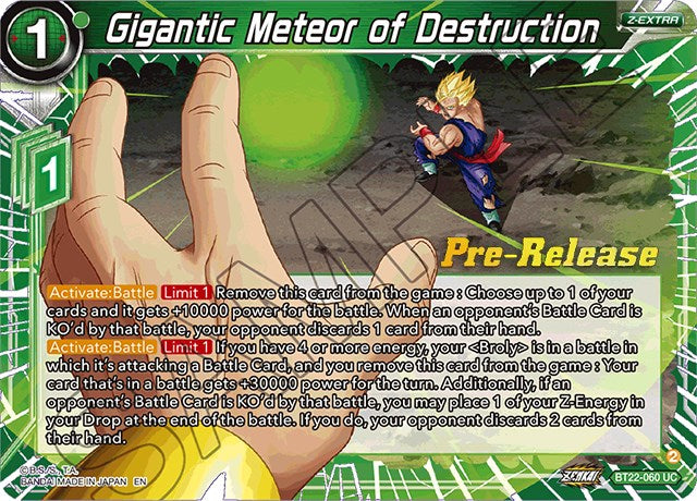 Gigantic Meteor of Destruction (BT22-060) [Critical Blow Prerelease Promos] | Good Games Adelaide SA