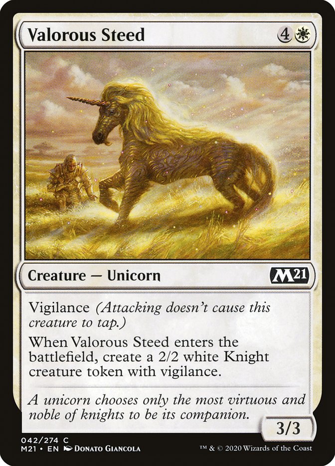 Valorous Steed 42 (Core Set 2021)  | Good Games Adelaide SA