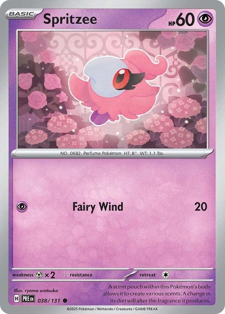 Spritzee (038/131) [Scarlet & Violet: Prismatic Evolutions] | Good Games Adelaide SA