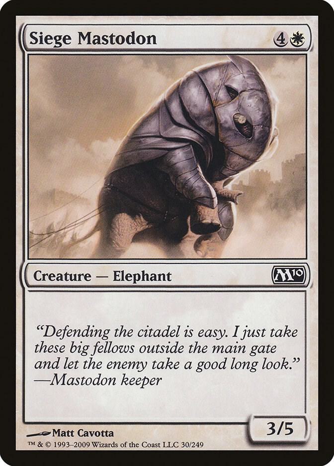 Siege Mastodon 30 (Magic 2010 (M10))  - Foil | Good Games Adelaide SA