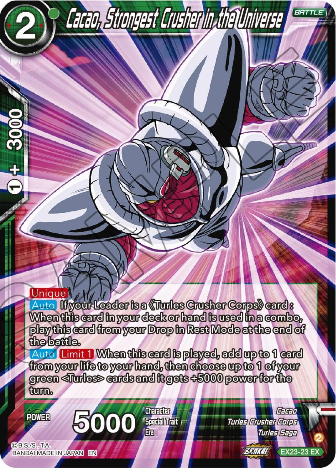 Cacao, Strongest Crusher in the Universe (EX23-23) [Premium Anniversary Box 2023] | Good Games Adelaide SA