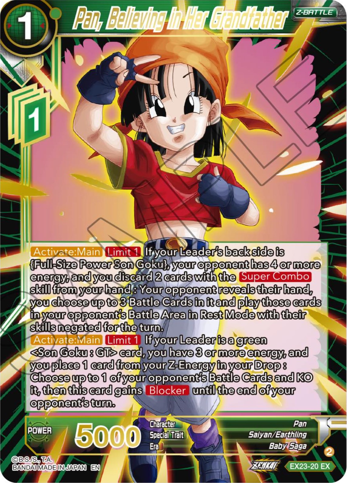 Pan, Believing in Her Grandfather (EX23-20) [Premium Anniversary Box 2023] | Good Games Adelaide SA