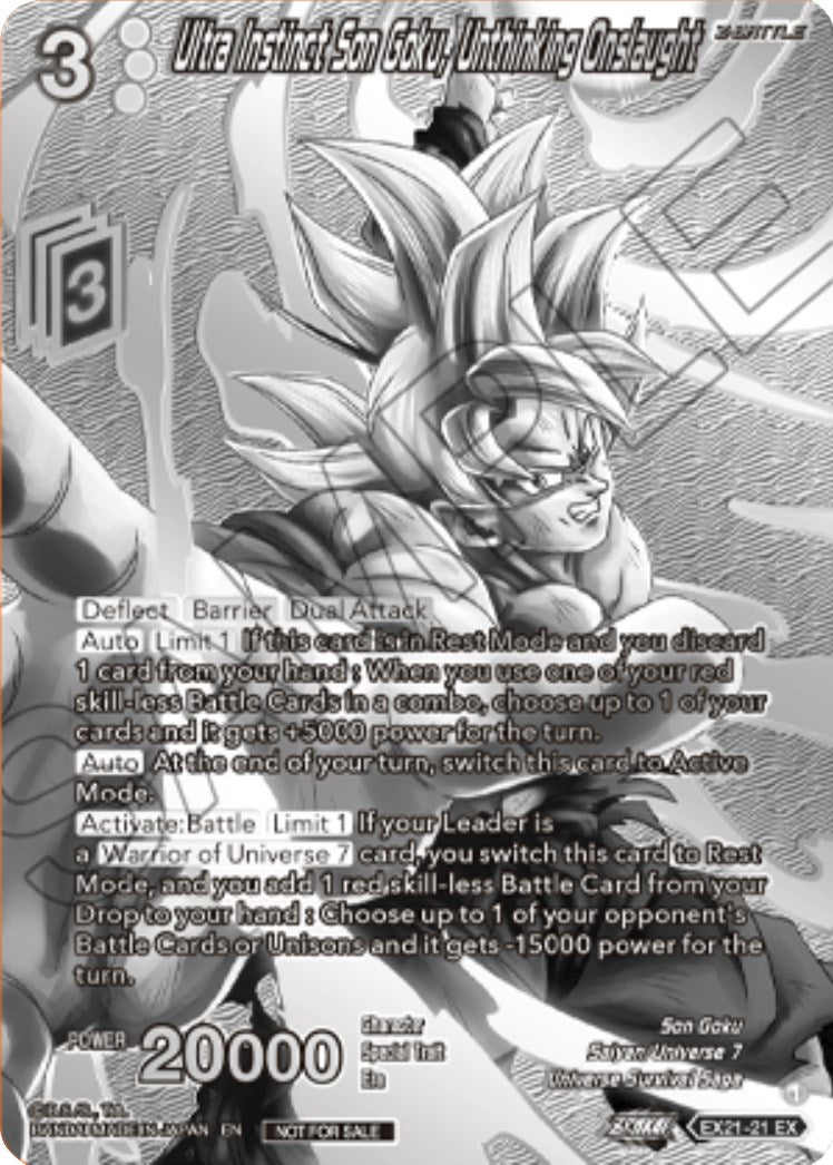Ultra Instinct Son Goku, Unthinking Onslaught (2023 Offline Regionals Silver Print) (EX21-21) [Promotion Cards] | Good Games Adelaide SA