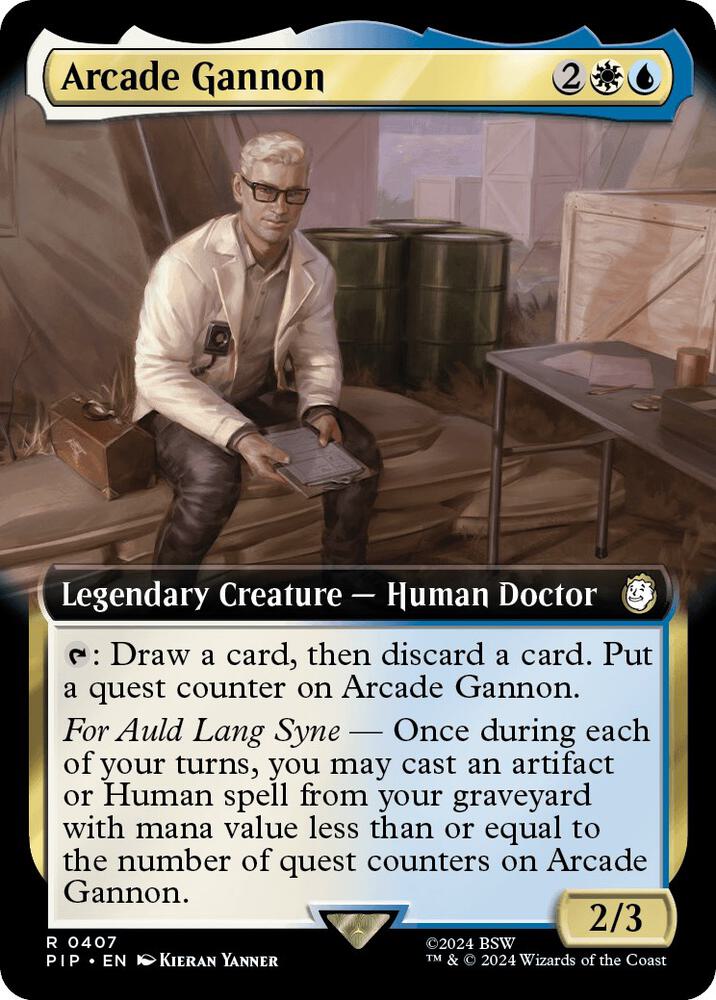 Arcade Gannon Extended Art 407 (Universes Beyond: Fallout)  | Good Games Adelaide SA