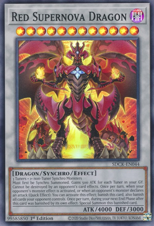 Red Supernova Dragon [SDCK-EN044] Super Rare | Good Games Adelaide SA