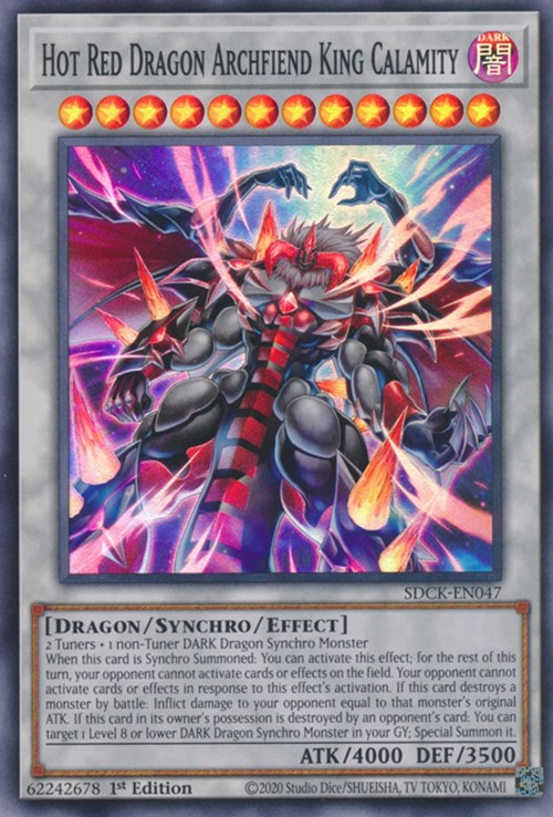 Hot Red Dragon Archfiend King Calamity [SDCK-EN047] Super Rare | Good Games Adelaide SA
