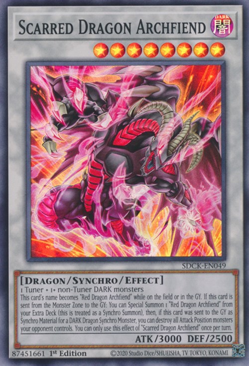 Scarred Dragon Archfiend [SDCK-EN049] Super Rare | Good Games Adelaide SA